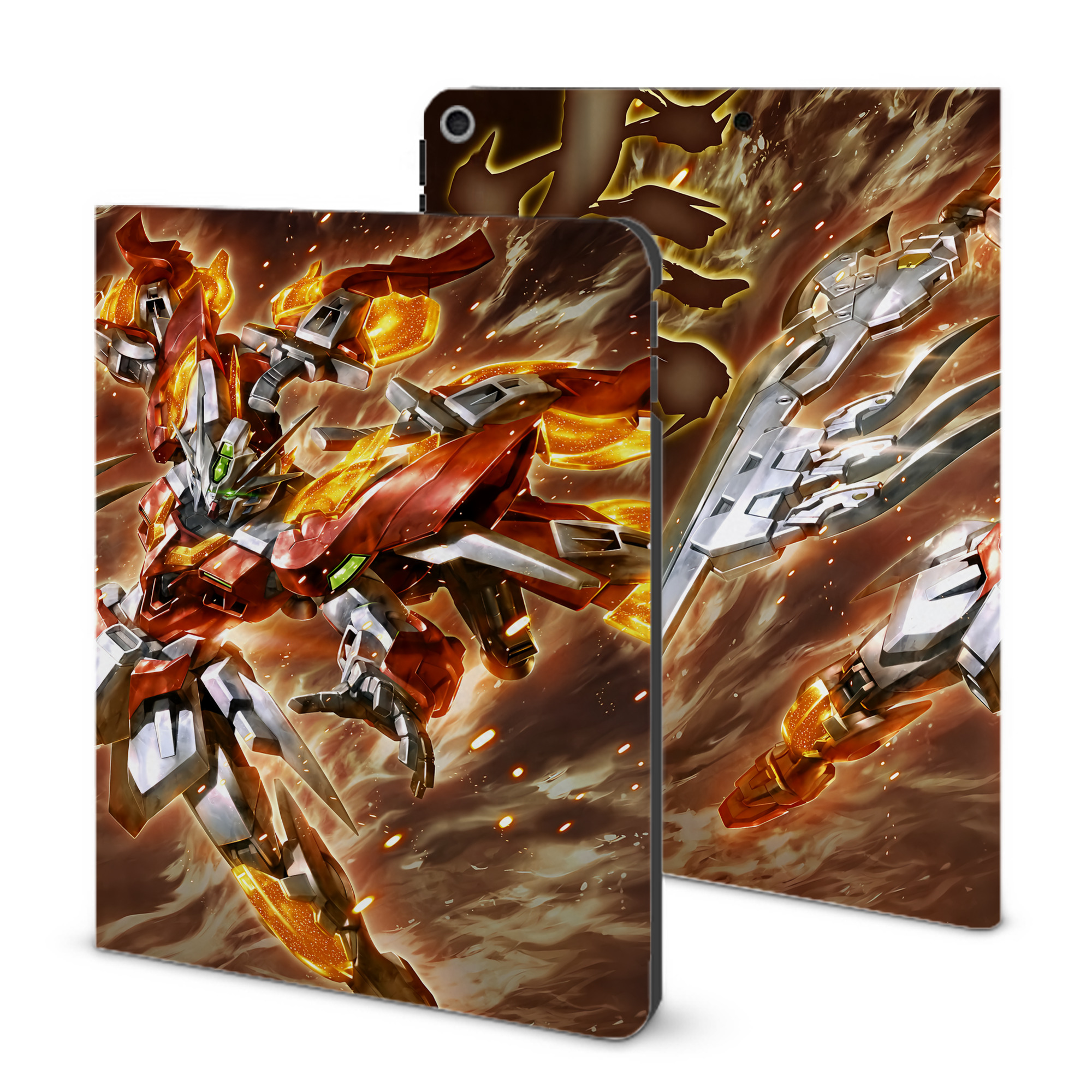 （画像用） 機動戦士ガンダム Mobile Suit Gundam IPad ケース ブック型 PUレザー TPU 耐衝撃 軽量 薄型 ペン収納なし 全面保護 IPad 各モデル対応